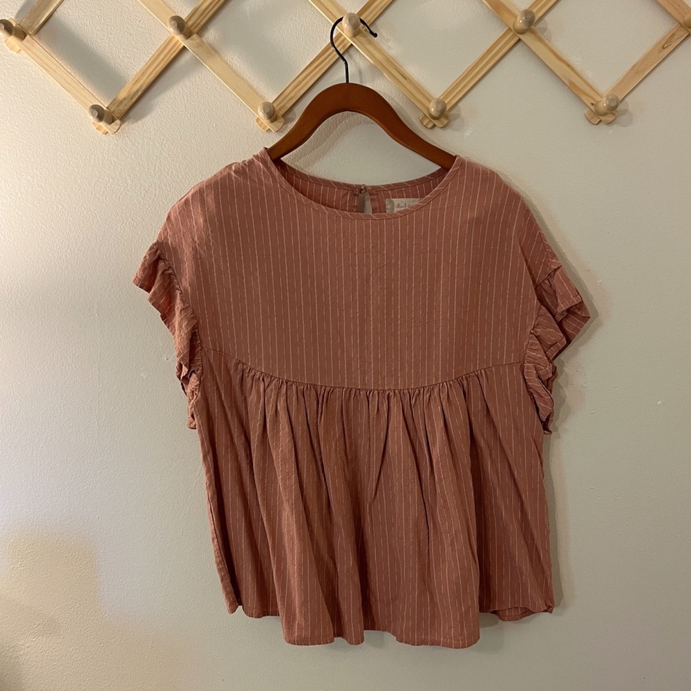 ❗️SOLD on curtsy❗️ Altered State pink baby doll style relaxed fit top